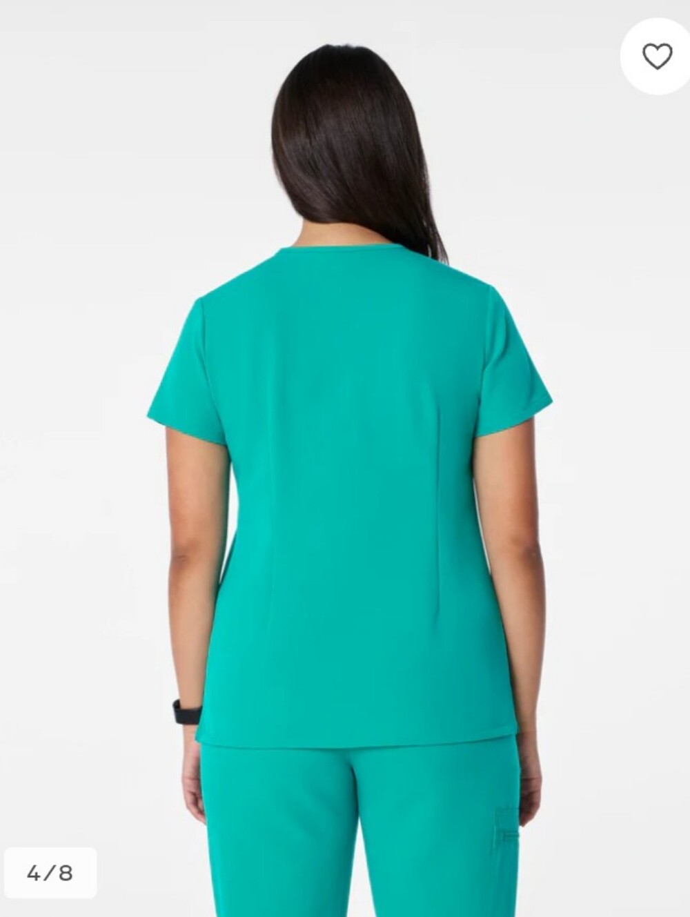 FIGS Women's Lagoon Teal Catarina Scrub Top Sz XS - Picture 3 of 7